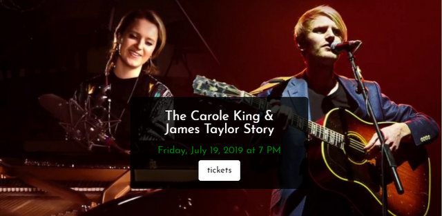 The 2019 Bear Valley Music Festival Kicks Off With The Carole King & James Taylor Story on July 19th