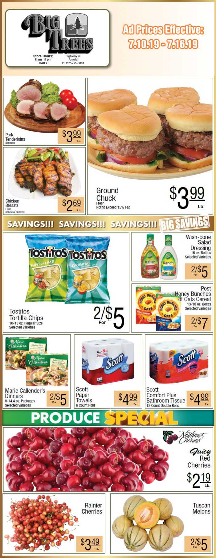 Big Trees Market Weekly Ad & Grocery Specials Through July 16th