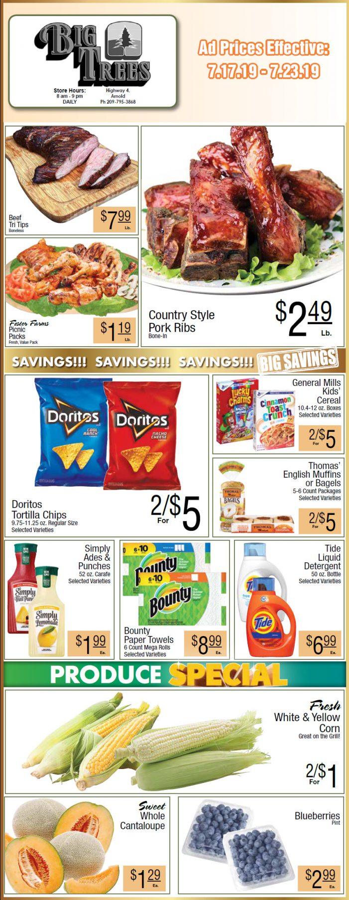 Big Trees Market Weekly Ad & Grocery Specials Through July 23rd