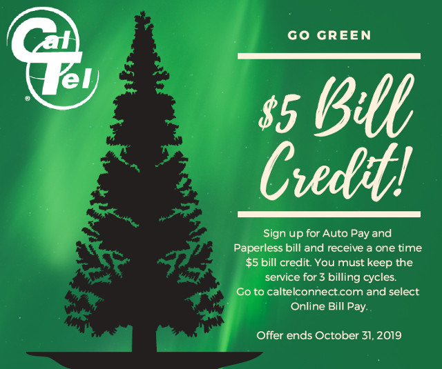 Go Green & Save with CalTel!
