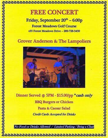 Grover Anderson & The Lampoliers at Forest Meadows Golf Course