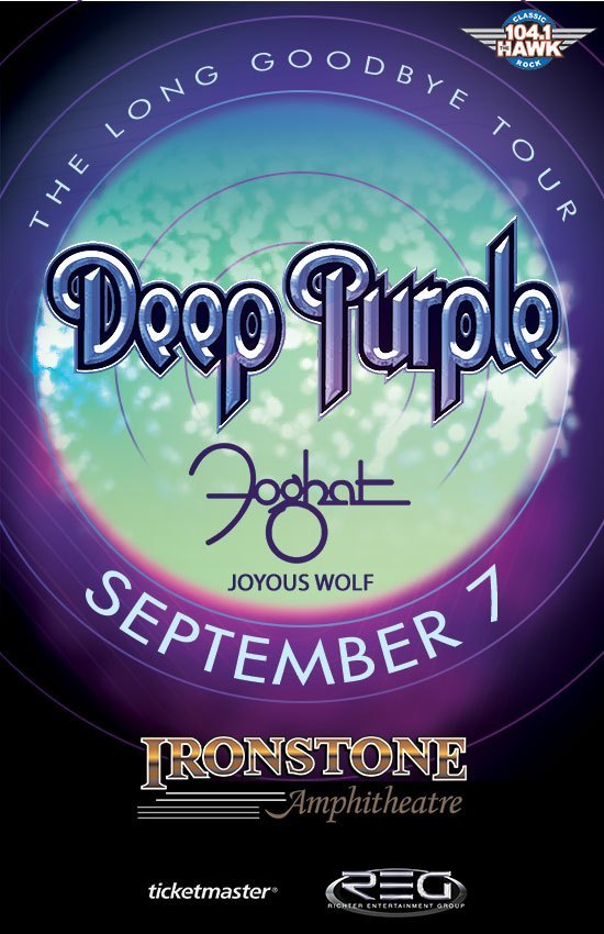 Deep Purple with Foghat and Joyous Wolf Bring Legendary Classic Rock to Ironstone