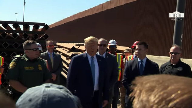 President Trump Visits the Border Wall in California