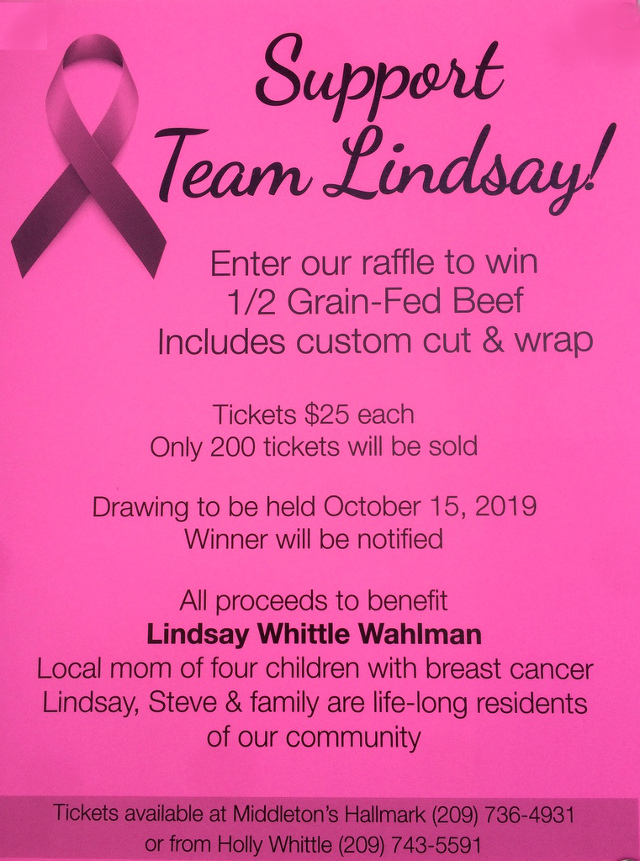 Beef Raffle To Support Local Mom’s Breast Cancer Battle