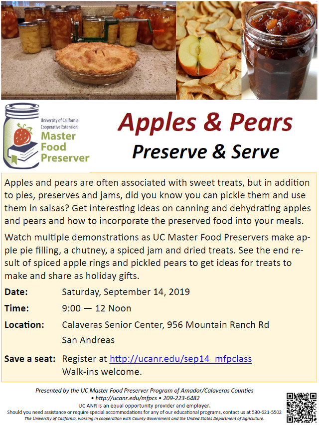 Hone Your Preserving & Pie Making Skills on September 14th