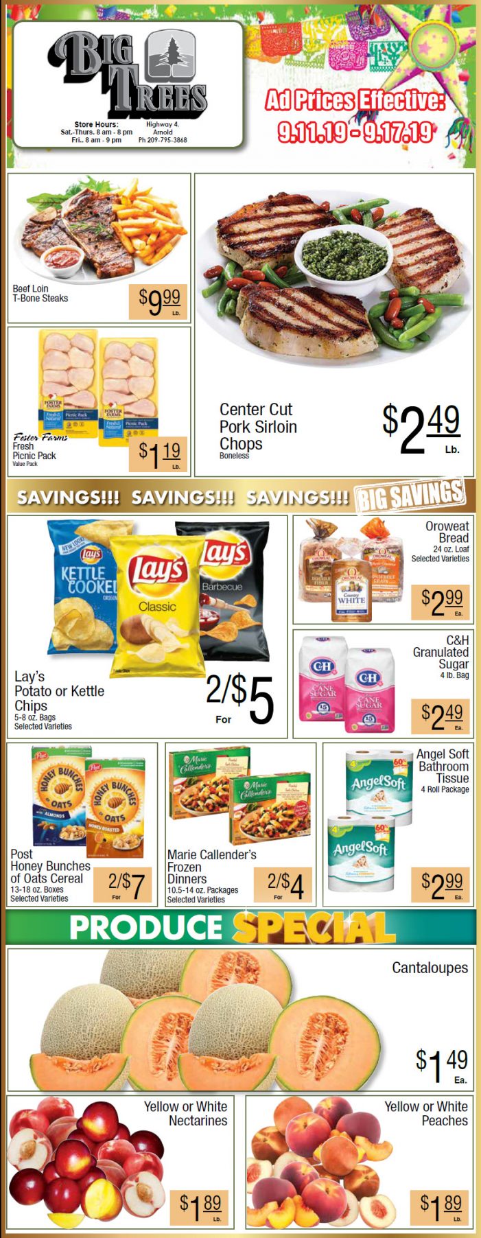 Big Trees Market Weekly Ad & Grocery Specials Through September 17th