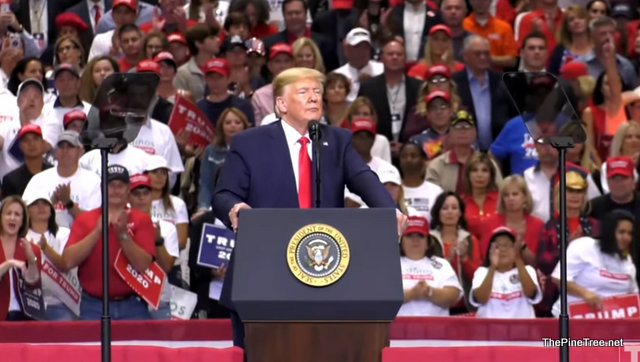 President Trump at Rally in Dallas Texas