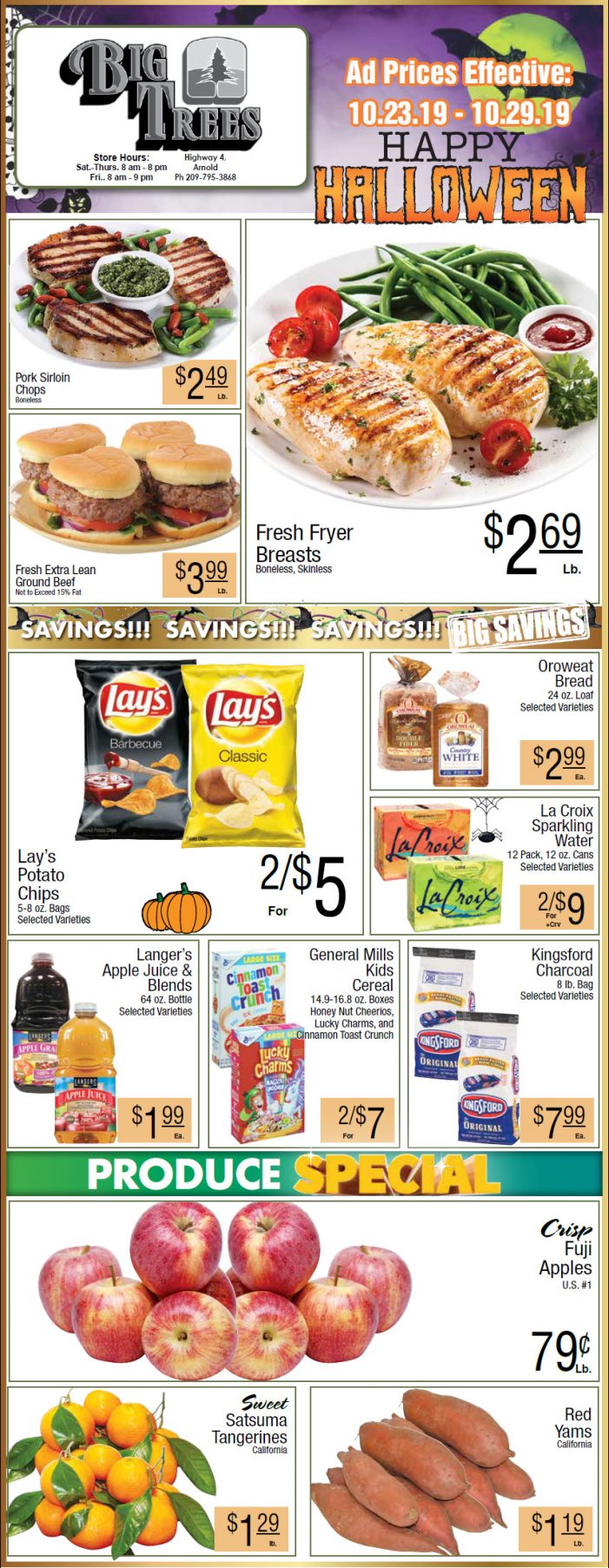 Big Trees Market Weekly Ad & Grocery Specials Through October 29th