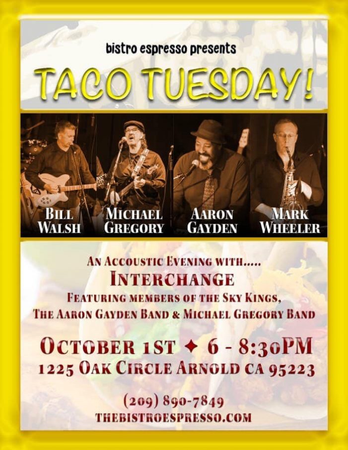 Taco Tuesday Continues on Inside with Bill Walsh, Aaron Gayden & Friends
