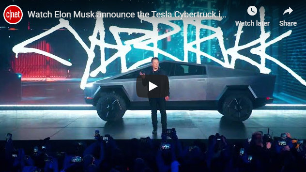 Watch Elon Musk announce the Tesla Cybertruck in 14 minutes!