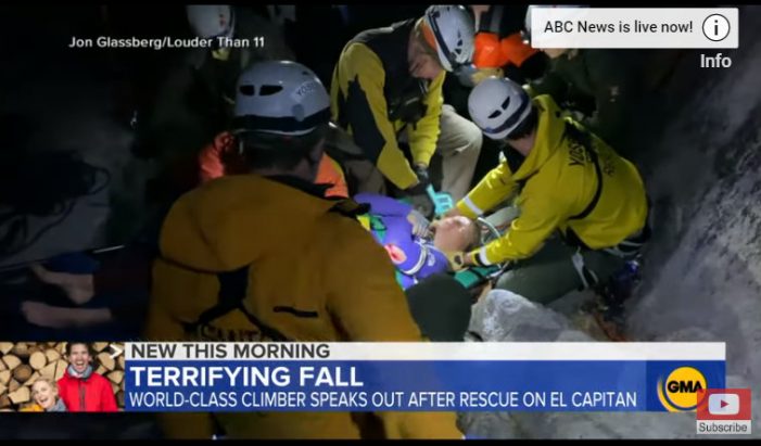 Elite Female Mountain Climber Injured in Fall from Yosemite’s El Capitan