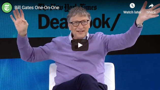 Bill Gates at The New York Times Conference, Including Comments on Taxes