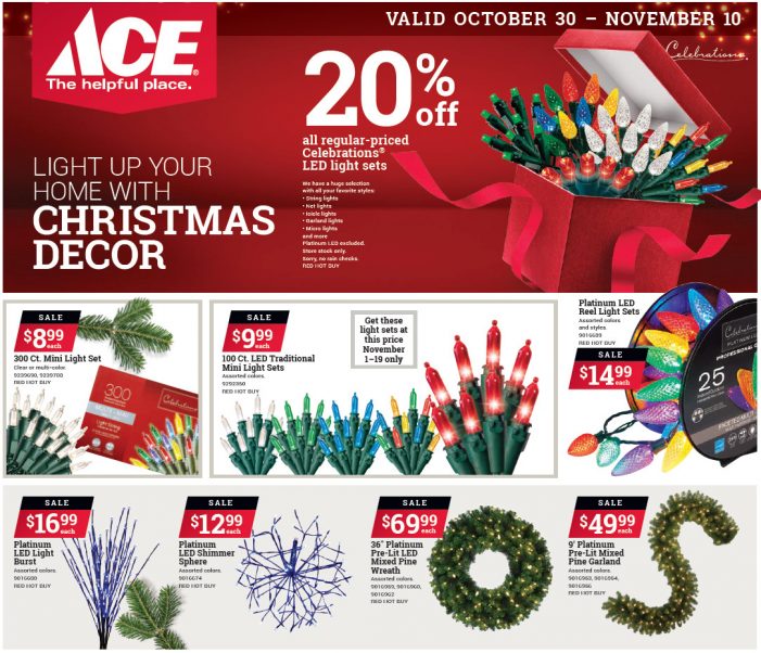 Start The Christmas Season Off Right at Your Local Ace Hardware