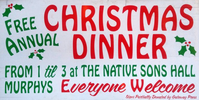 Join Your Friends in Murphys for a Free Christmas Dinner