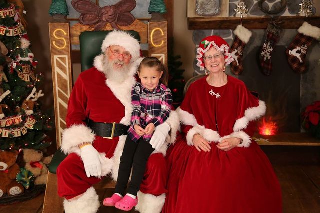 Pictures with Santa Today at Calaveras Lumber