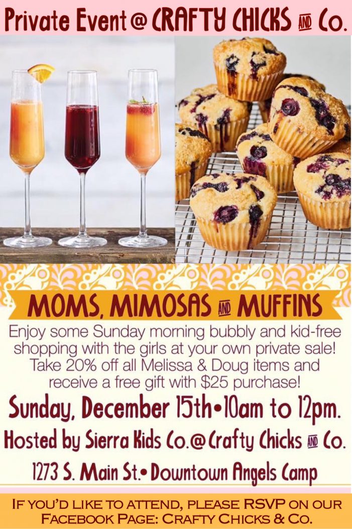 Make Plans to Attend Moms, Mimosas & Muffins at Crafty Chicks & Co.