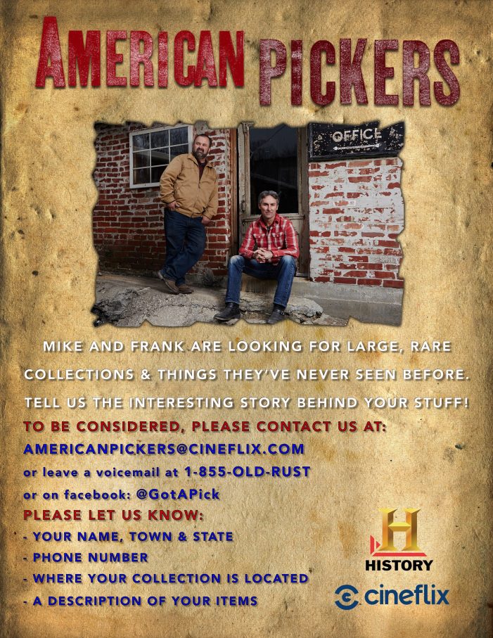American Pickers to Film in California in March