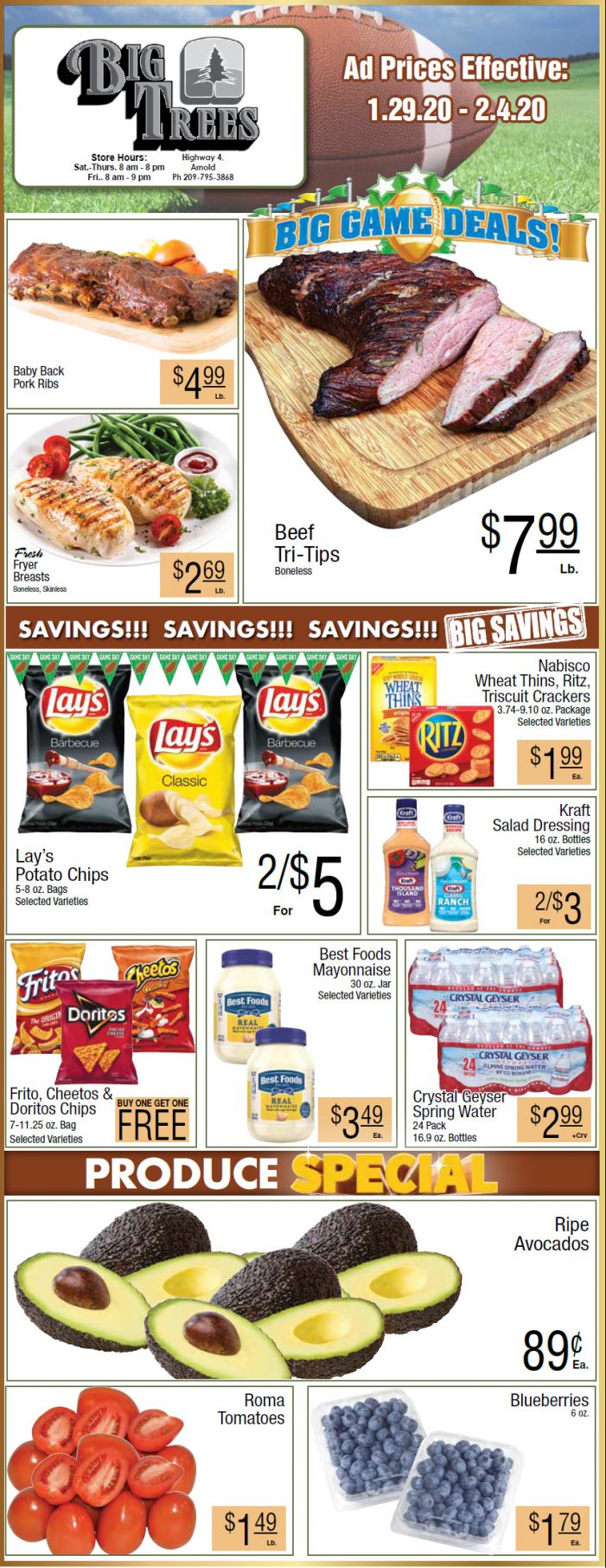 Big Trees Market Weekly Ad & Grocery Specials Through February 4th