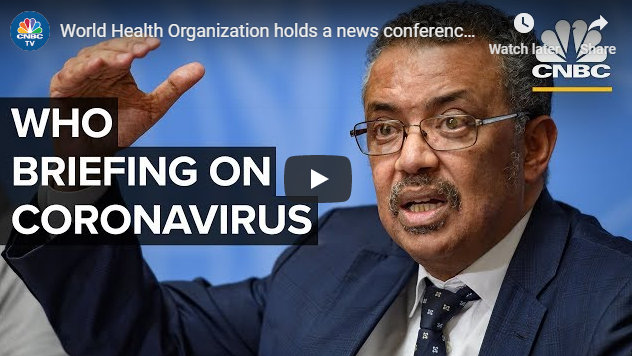 World Health Organization News Conference on Coronavirus Outbreak – 2/24/2020