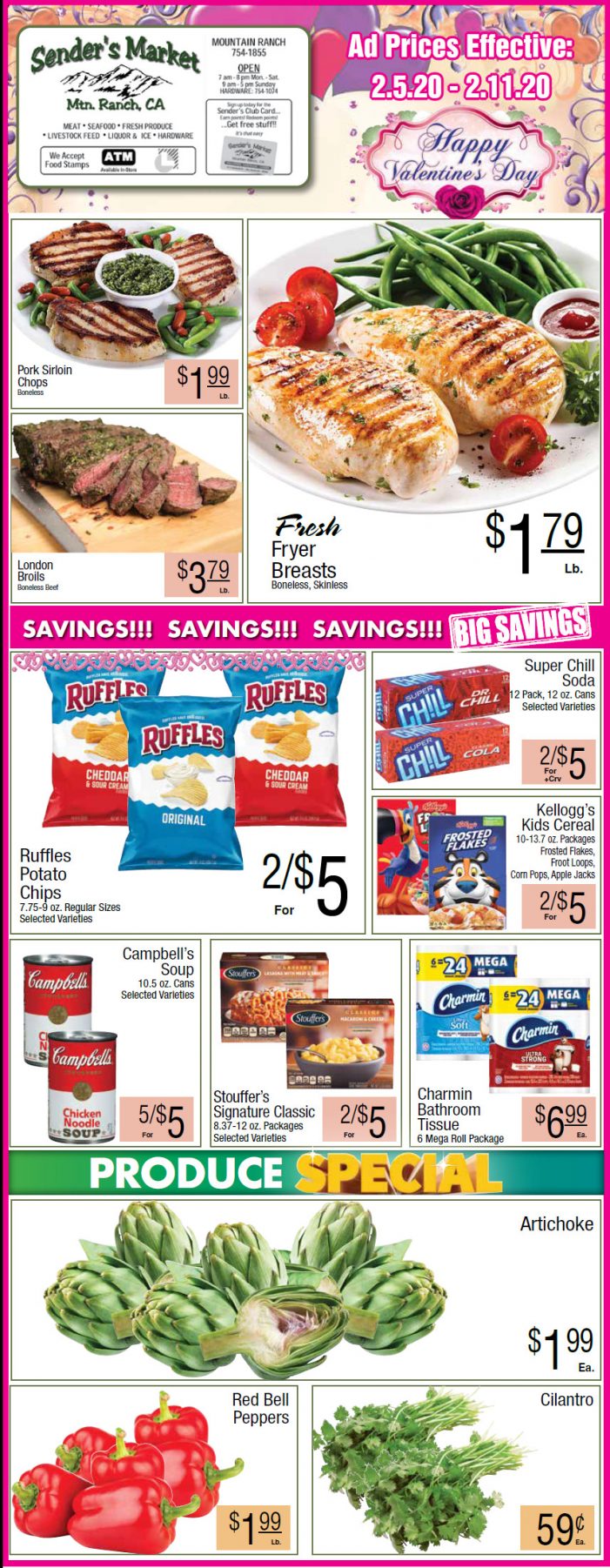 Sender’s Market’s Grocery Ad & Grocery Specials Through February 11th