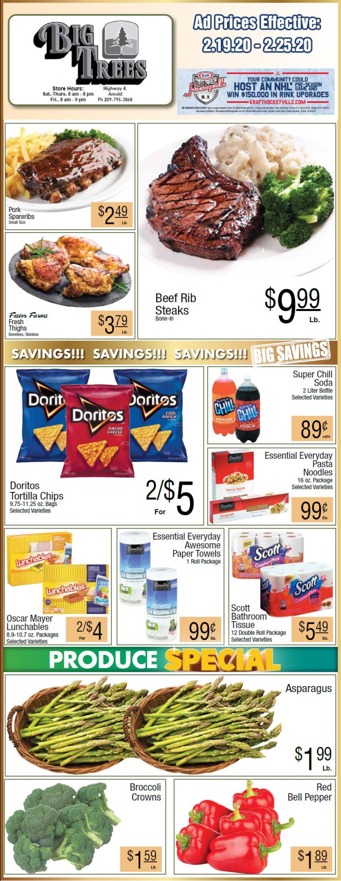 Big Trees Market Weekly Ad & Grocery Specials Through February 25th