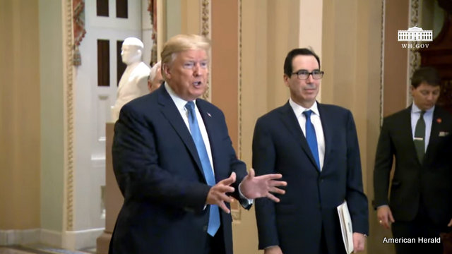 President Trump on Covid Stimulus After Meeting with Republican Senators
