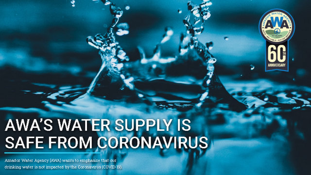 AWA’S Water Supply is Safe from Coronavirus Covid-19