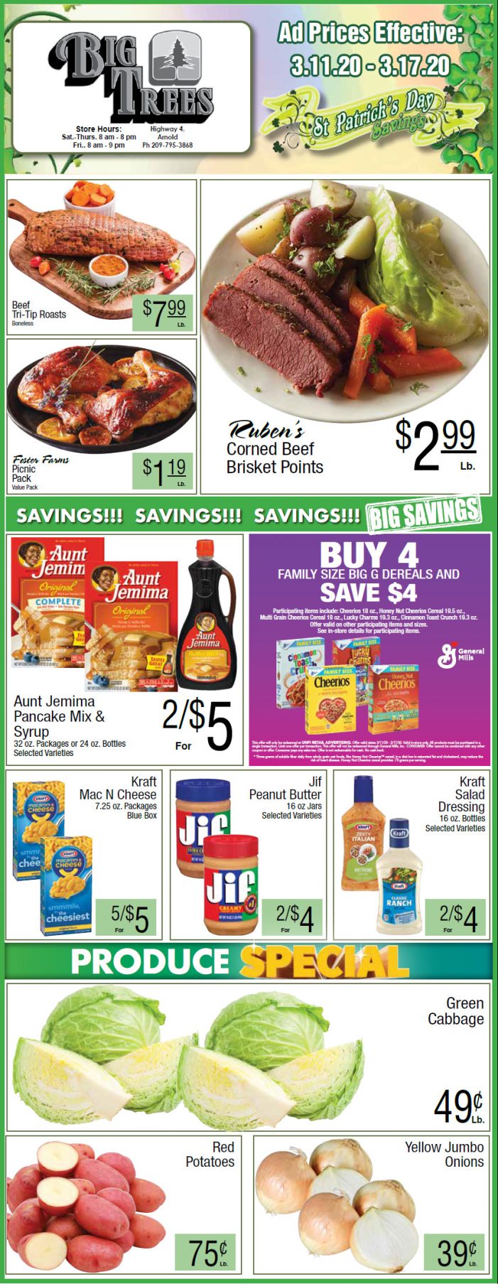 Big Trees Market Weekly Ad & Grocery Specials Through March 17th