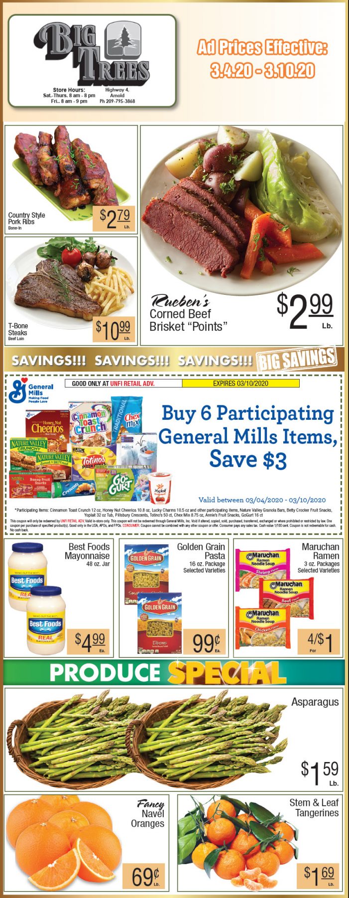Big Trees Market Weekly Ad & Grocery Specials Through March 10th