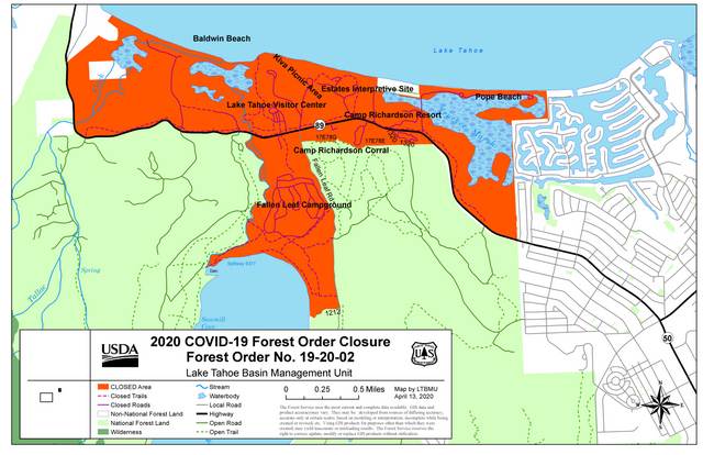 Forest Service Issues Temporary Closure Order for South Shore Recreation Corridor