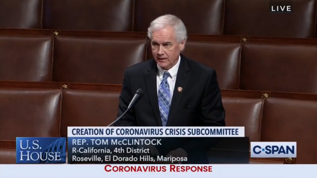 Congressman McClintock’s Speaks in Support of Paycheck Protection Program Replenishment