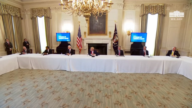 President Trump and Vice President Pence in Roundtable with Industry Executives on the Plan for Opening Up America Again