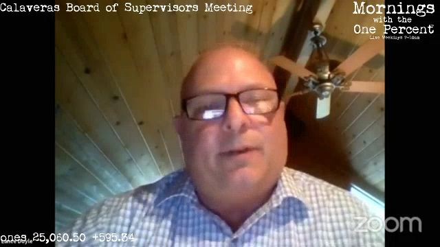 Mornings with the One Percent™ Was 9 till Noon Today…This Morning’s & Board of Supervisor Replay Below