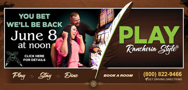 Jackson Rancheria Casino Resort Announces Reopening Plans for June 8