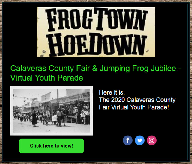 Calaveras County Fair Virtual Youth Parade