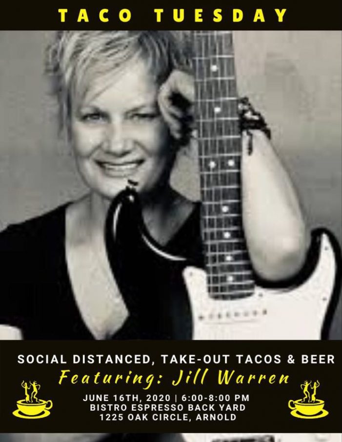 Jill & The Giants Tonight at Taco Tuesdays at Bistro Espresso