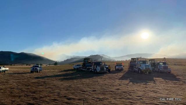 Walker Fire Climbed to 1,100 Acres Overnight.  Containment 10%