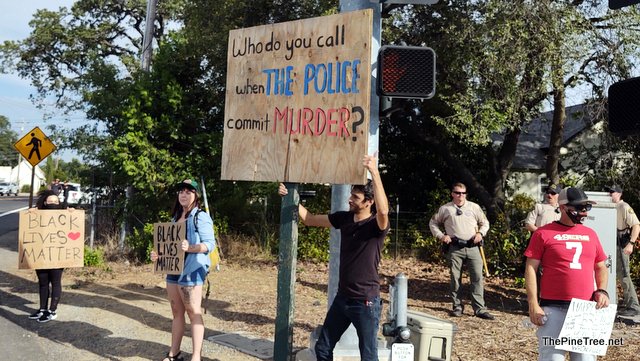 Peaceful Black Lives Matter Protests in Angels Camp Friday Afternoon