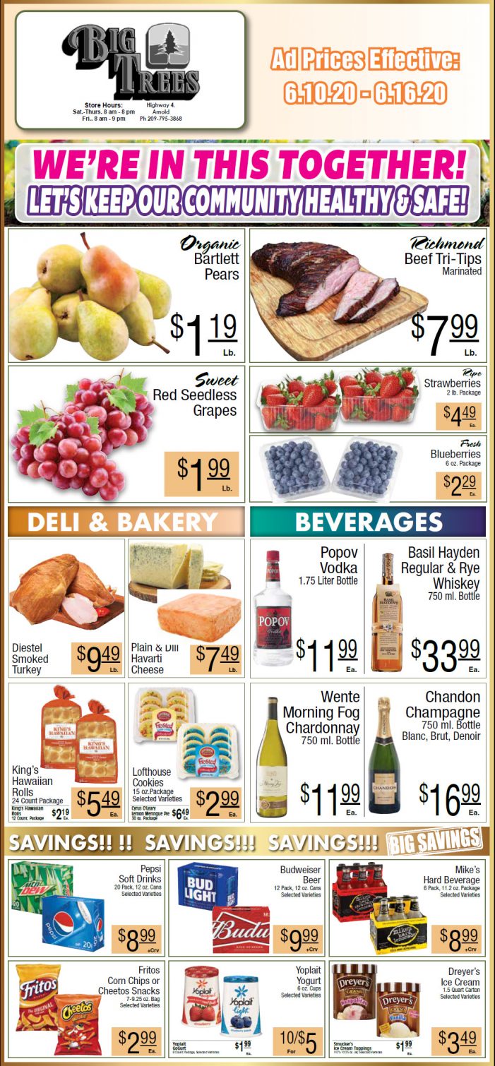 Big Trees Market Weekly Ad & Grocery Specials Through June 16th