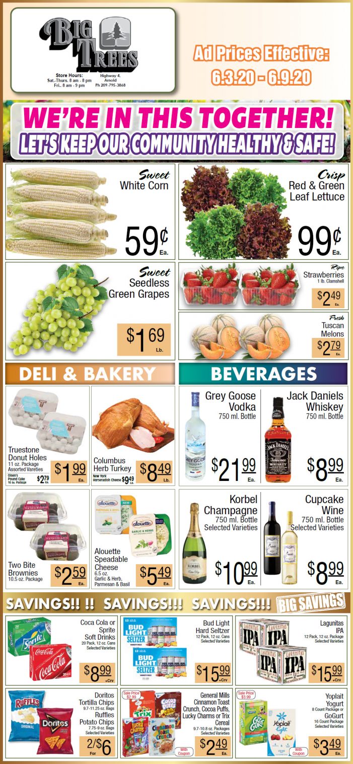 Big Trees Market Weekly Ad & Grocery Specials Through June 9th