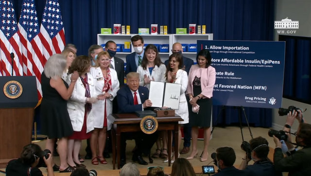 President Trump at Signing of Executive Orders on Lowering Drug Prices