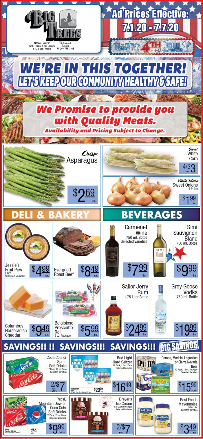 Big Trees Market Weekly Ad & Grocery Specials Through July 7th