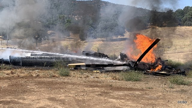 Three Walk Away from PG&E Contract Helicopter Crash & Fire