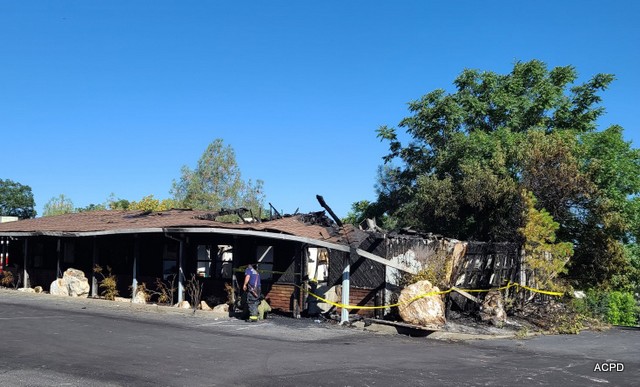 Angels Camp Seeking Info on Structure Fire that Destroyed Pre-School on Stanislaus Ave