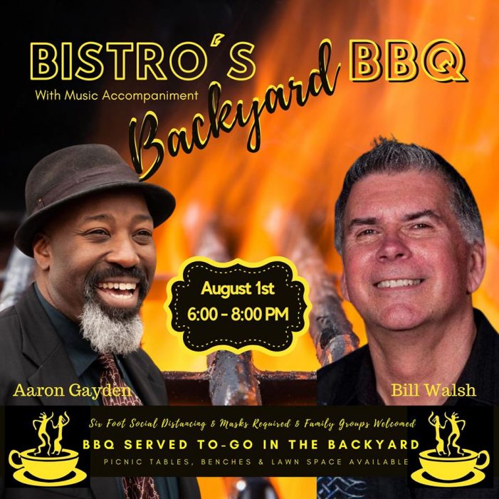 Socially Distanced Backyard BBQ at Bistro Espresso Tonight!