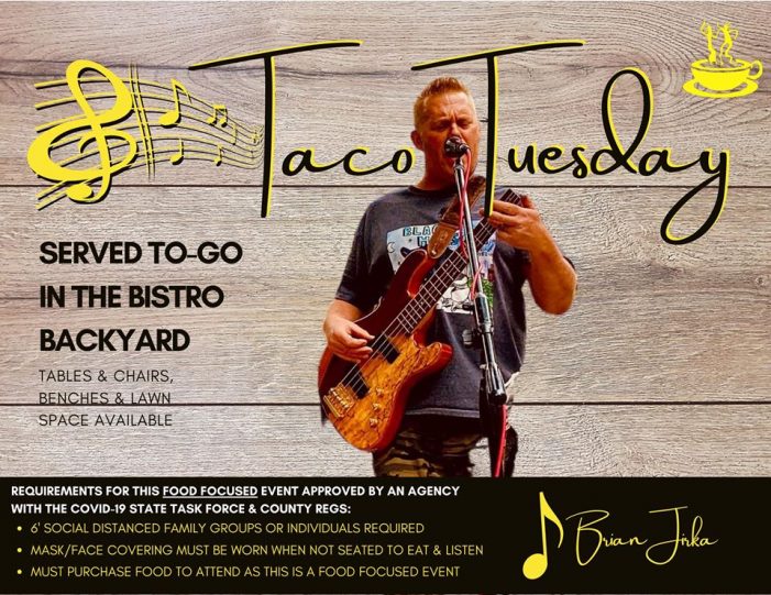 Don’t Miss Socially Distanced Taco Tuesday at Bistro Espresso