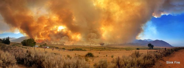 Slink Fire Roars to 6,500 Acres, Hwy 395 Closed, Town of Walker Evacuated, Emigrant Wilderness Threatened