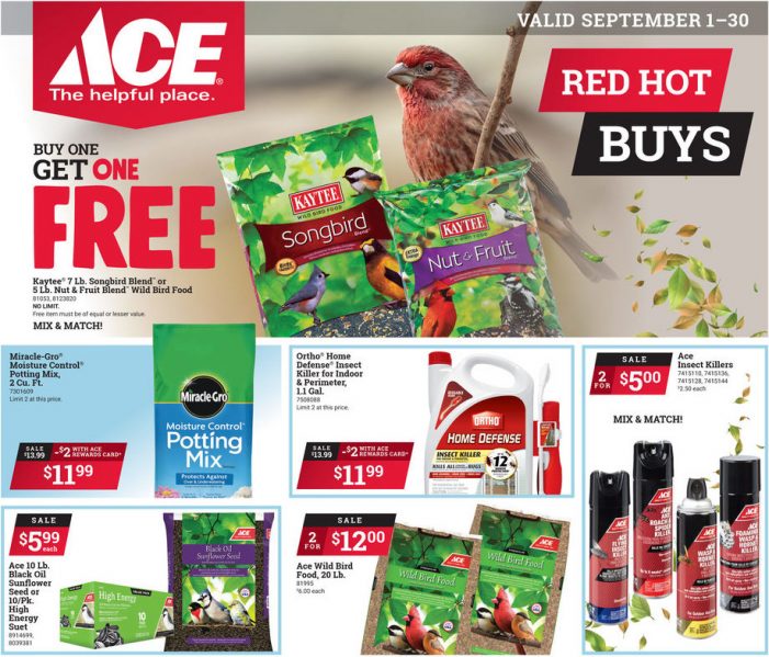 Your September Red Hot Buys at Arnold Ace Home Center