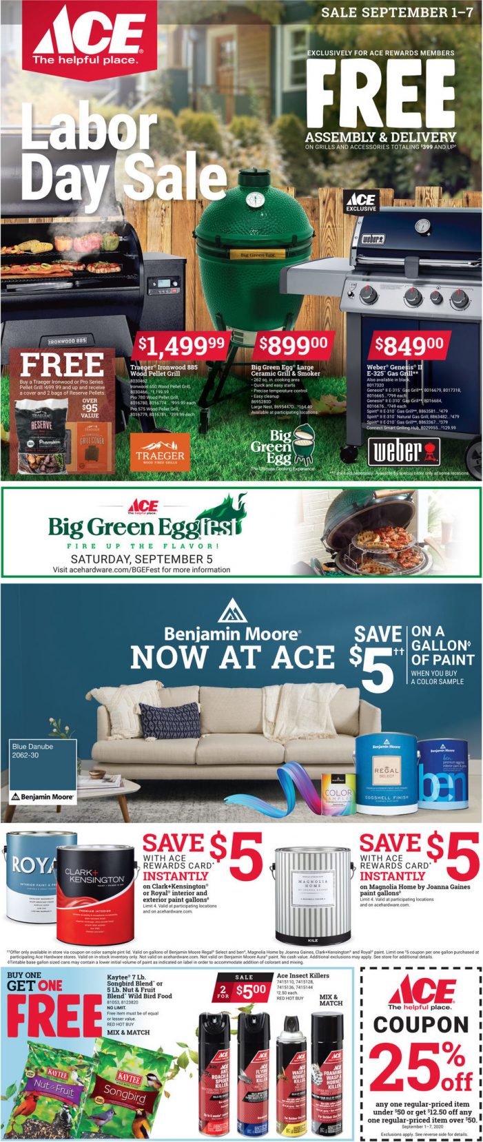 The Big Arnold Ace Home Center’s Labor Day Weekend Specials