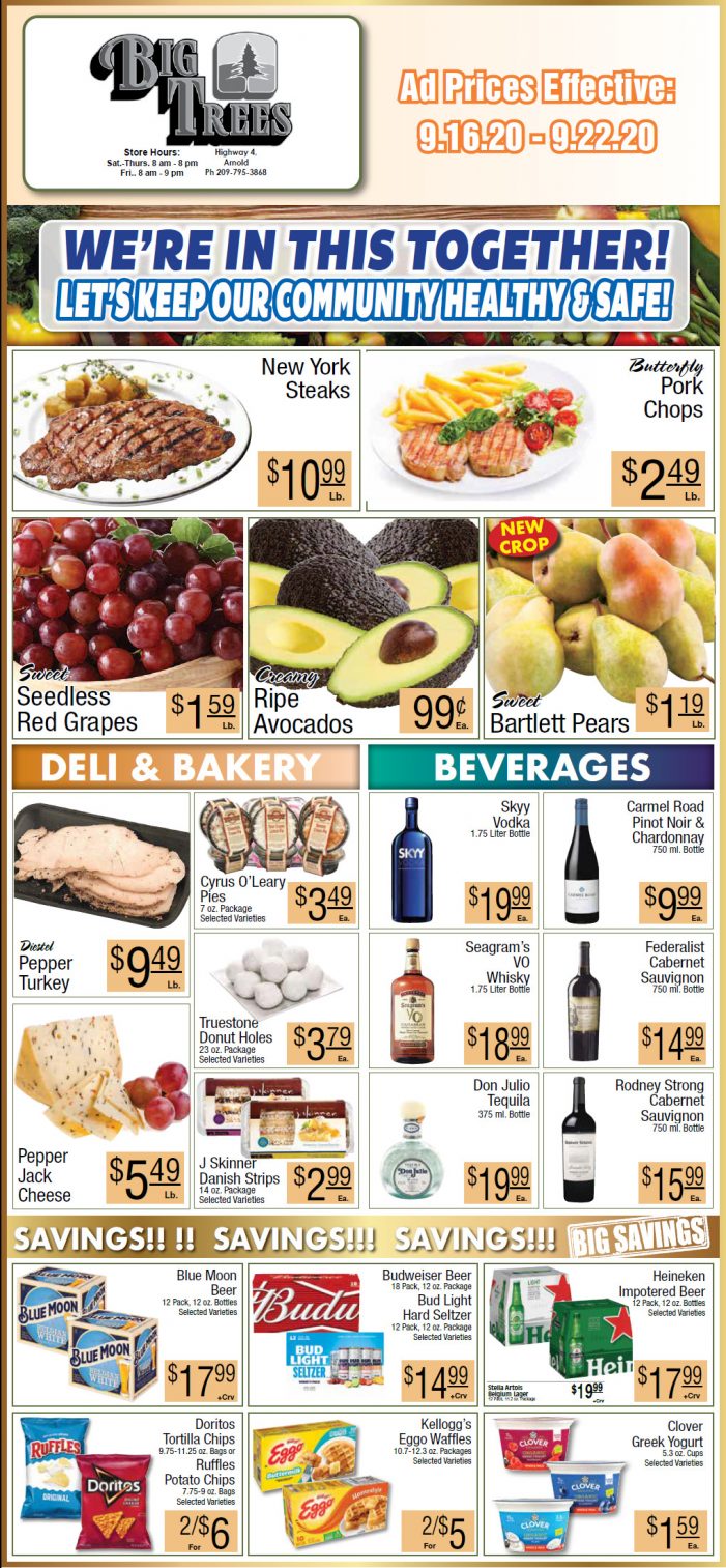 Big Trees Market Weekly Ad & Grocery Specials Through September 22nd